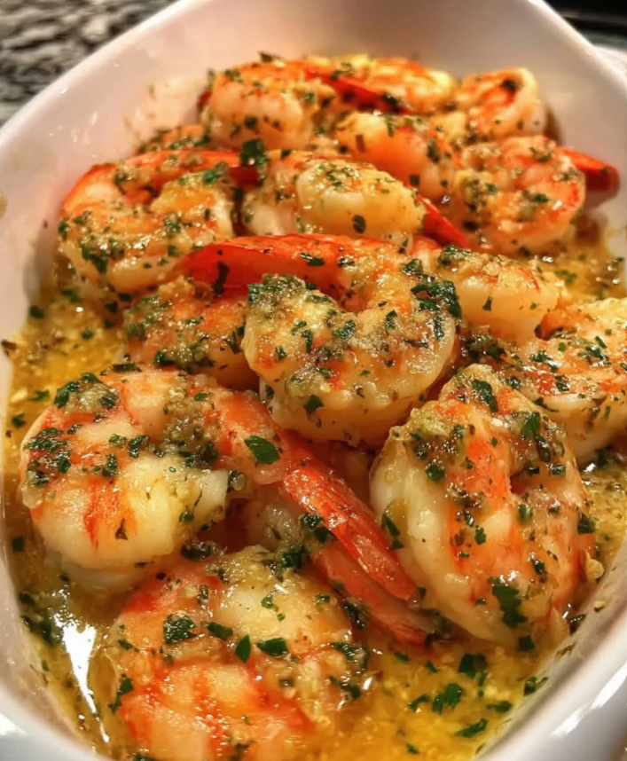 Garlic Butter Shrimp Skillet